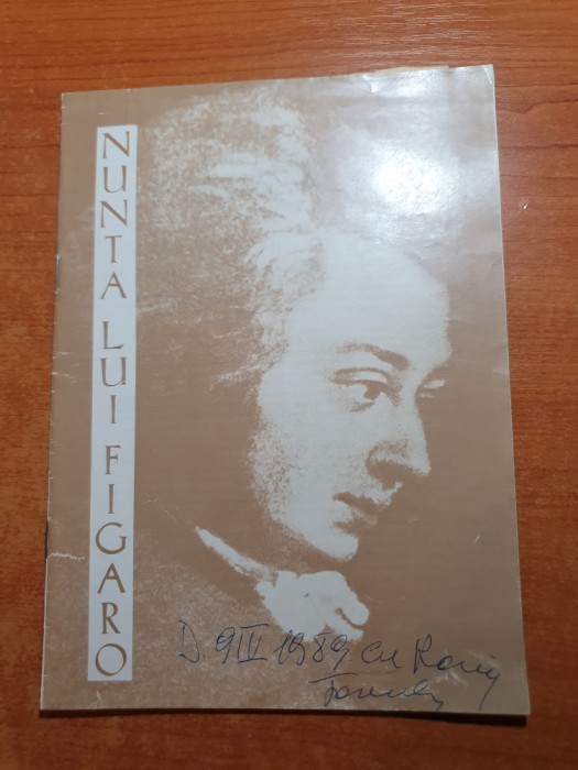 program opera romana 1989 - nunta lui figaro