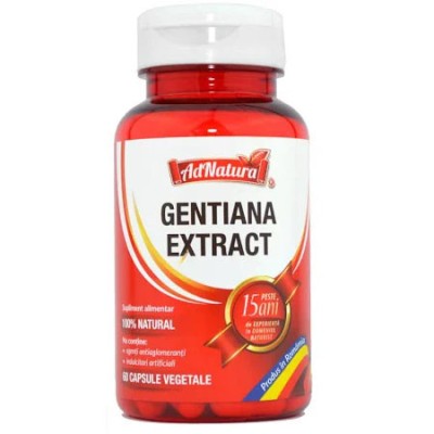 Extract de Gentiana 60 capsule Adserv foto