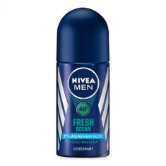 Nivea Deodorant Roll on Barbati 50 ml Fresh Ocean 0% Aluminium (ACH) foto