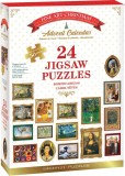Calendar de advent, Eurographics, Picturi celebre, 24 puzzle-uri, 50 piese