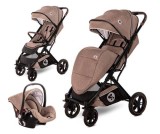 Carucior Lorelli Set Storm, cos auto inclus, cadru aluminiu, 0-22 kg, 0-4 ani (Bej)