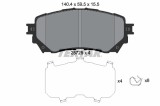 TEXTAR 2572501 set placute frana,frana disc