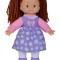 PAPUSA FLOWER DOLLY DIN MATERIAL TEXTIL 38CM CU PARUL MARONIU SuperHeroes ToysZone