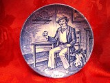 FARFURIE PORTELAN ENGLEZESC WEDGWOOD IN MINIATURA - MARINAR 10.5 CM