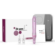 Creion cu Micro-Ace din Titan, Dermapen, Dr. Pen, M7-W, 2x Rezerve 12 ace, Adancime 0.25 - 2.5 mm, 9