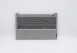 Carcasa superioara cu tastatura palmrest Laptop, Lenovo, ThinkBook 15 G2 ITL Type 20VE, 5CB1B34810, ilumianta, mineral grey, layout US