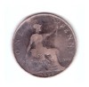 Moneda Marea Britanie 1 penny 1899, uzata, curata, Europa, Bronz