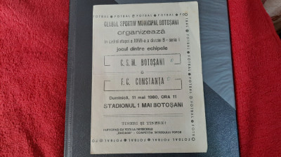 program CSM Botosani - FC Constanta foto