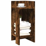 VidaXL Mese laterale 2 buc cu raft stejar afumat 25,5x27x60 cm 858551