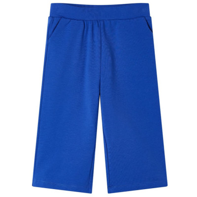 Pantaloni pentru copii cu picioare largi, albastru cobalt, 116 foto