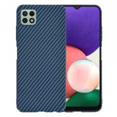 Husa pentru Samsung Galaxy A22 5G A226, Techsuit, Carbonite FiberShell, Turcoaz foto
