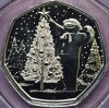 50 pence 2024 Marea Britanie, The Snowman with Christmas Trees, B unc, Coincard, Europa