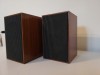 Set Boxe West Germany - 2Cai - stare Perfecta/Rare/Vintage/lemn natural, 0-40W, Boxe podea
