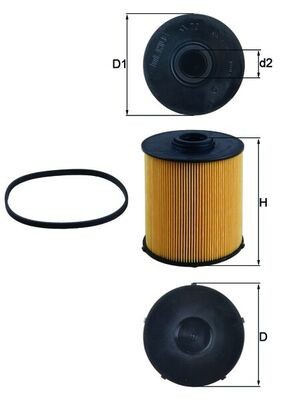 MAHLE KX 70D filtru combustibil foto