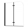 Paravan de cadă Alor 120x140 cm Negru