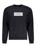 Cumpara ieftin Bluză bărbați cu imprimeu cu logo, Regular Fit, negru, 2XL
