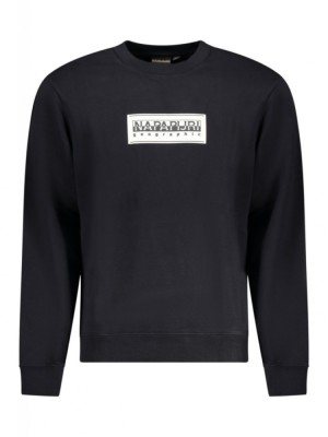 Bluză bărbați cu imprimeu cu logo, Regular Fit, negru, 2XL foto