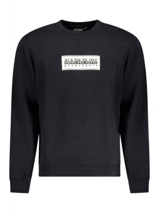 Bluză bărbați cu imprimeu cu logo, Regular Fit, negru, 2XL