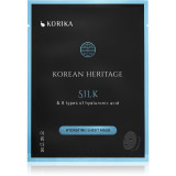 KORIKA Korean Heritage Silk &amp; 8 Types of Hyaluronic Acid Hydrating Sheet Mask mască textilă hidratantă Silk Hydrating sheet mask