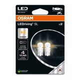 Set 2 Becuri LED W5W OSRAM LEDriving SL Yellow (Amber) , 12V, 1W, 2827DYP
