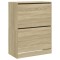 Pantofar cu 2 sertare rabatabile, stejar sonoma, 80x42x108 cm