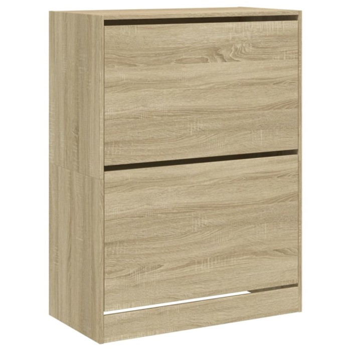 Pantofar cu 2 sertare rabatabile, stejar sonoma, 80x42x108 cm