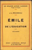 C5001N &Eacute;mile ou de l&rsquo;&eacute;ducation par Jean Jacques Rousseau, tome deuxieme, 1937