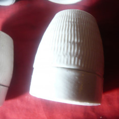 6 Fasunguri vechi ceramica - portelan- Romania , h=5,5cm , nefolosite