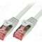 Patch cord S/FTP 6 litat Cu LSZH alb 3m 27AWG LOGILINK