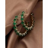 Cumpara ieftin Cercei Rotunzi Verde Smarald