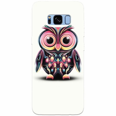 Husa silicon pentru Samsung S8 Plus, Colorful Owl Illustration foto