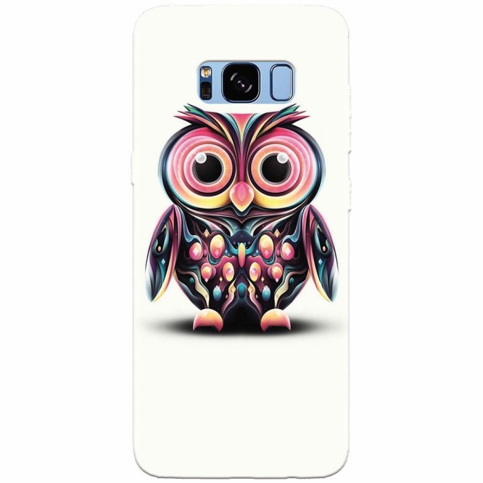 Husa silicon pentru Samsung S8 Plus, Colorful Owl Illustration