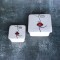 Set 2 recipiente din ceramica patrate Visage