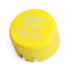 Capac Buton Start-Stop Compatibil Bmw Seria 3 F30 2012-2016 SSV-8006 Galben