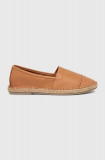 Answear Lab espadrile de piele culoarea maro