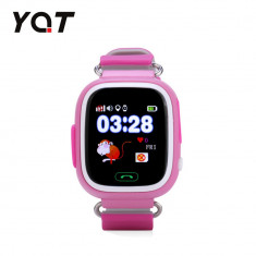 Ceas Smartwatch Pentru Copii YQT Q523 cu Functie Telefon, Localizare GPS, Pedometru, SOS - Roz, Cartela SIM Cadou foto