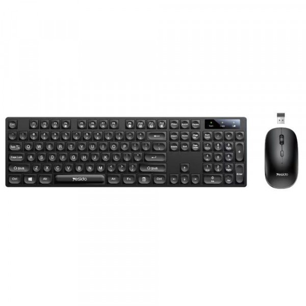 Kit Tastatura si Mouse Wireless Yesido KB42, Negru