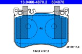 ATE 13.0460-4870.2 set placute frana,frana disc