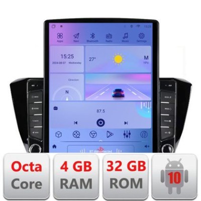 Navigatie Skoda Superb 3 2015- H-932 ecran tip TESLA 9.7&amp;quot; cu Android Radio Bluetooth Internet GPS WIFI 4+32GB DSP 4G O CarStore Technology foto