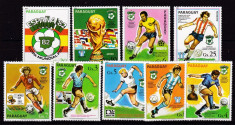 Paraguay 1982 sport fotbal MI 3327-3335 MNH w57 foto