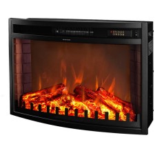 Semineu electric incorporabil Zakynthos, Art Flame, 5 niveluri a intensitatii flacarilor, Timer, Telecomanda
