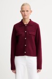 Morgan cardigan din amestec de l&acirc;nă culoarea bordo, light, MIMDIE