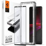 Folie Protectie Ecran Spigen Align Master pentru Sony Xperia 1 III, Sticla securizata, 0.3mm, 2.5D, 9H