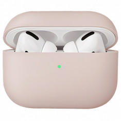 Husa TPU Uniq Lino pentru Apple Airpods Pro, Roz