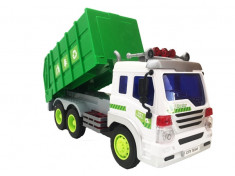 Camioneta de gunoi pentru copii, Alb/Verde foto