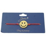 Bratara aurie inox smiley face