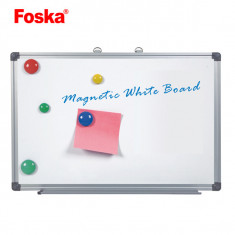 Pachet whiteboard magnetic 60&amp;amp;#215;90 cm Foska Premium cu burete, magneti si markere foto