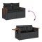 Patio Sofa Set 3-Locuri Black - 14