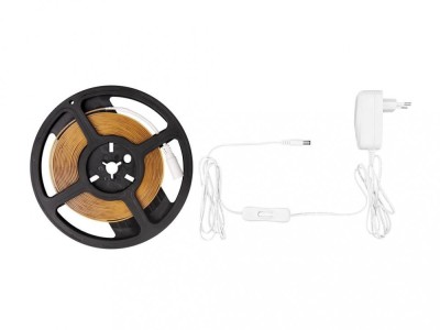 Banda LED COB Well lumina calda 3000K 12V 360 chip/m 5m cu driver 24W foto