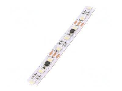 Bandă LED RGBW 5050 12V 60 LED/m 12mm PCB Albă foto
